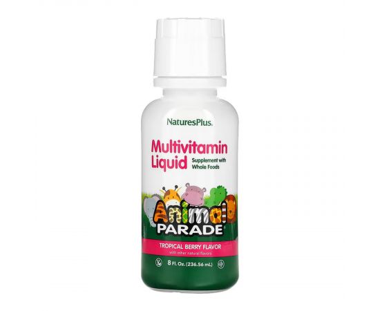 Придбати Children’s Multivitamin Liquid  - 236.56 ml Tropical Berry, image , характеристики, відгуки