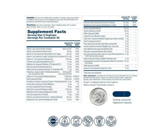 Придбати Liposomal Multivitamin Womens - 60 vcaps, image , зображення 2, характеристики, відгуки