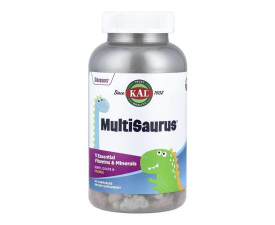 Придбати MultiSaurus - 180 chewables Berry Grape Orange, image , характеристики, відгуки