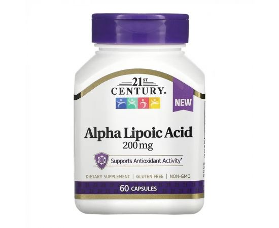 Придбати Alpha Lipoic Acid 200 mg - 60 caps, image , характеристики, відгуки
