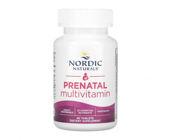 Придбати Prenatal Multivitamin - 60 tabs, image , зображення 3, характеристики, відгуки