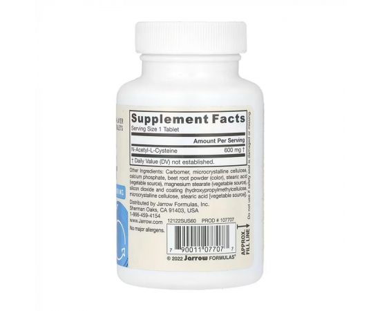 Придбати N-A-C Sustain® 600 mg - 60 caps, image , зображення 2, характеристики, відгуки