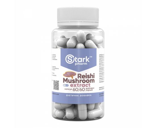 Придбати Reishi Mushroom Extract 600 mg - 60 caps, image , характеристики, відгуки
