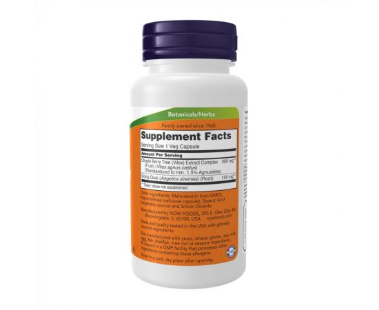 Придбати Chaste Berry Vitex Extract 300 mg - 90 vcaps, image , зображення 2, характеристики, відгуки