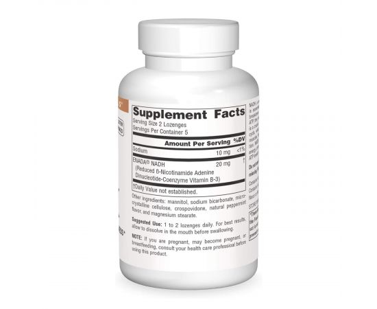 Придбати NADH 10mg Peppermint - 10 lozenges, image , зображення 2, характеристики, відгуки