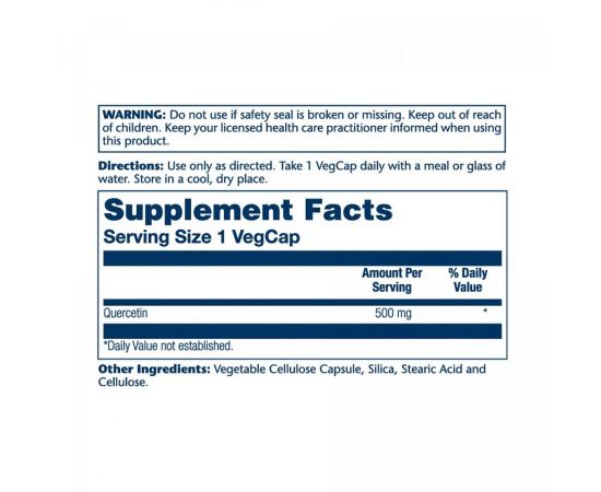 Придбати Quercetin 500mg - 90 vcaps, image , зображення 2, характеристики, відгуки