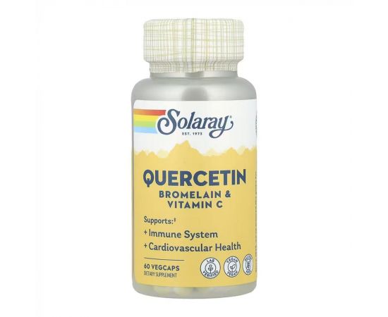 Придбати Quercetin Bromelain & Vitamin C - 60 vcaps, image , характеристики, відгуки