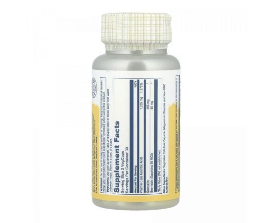 Придбати Quercetin Bromelain & Vitamin C - 60 vcaps, image , зображення 2, характеристики, відгуки