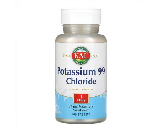 Придбати Potassium 99 Chloride - 100 tabs, image , характеристики, відгуки