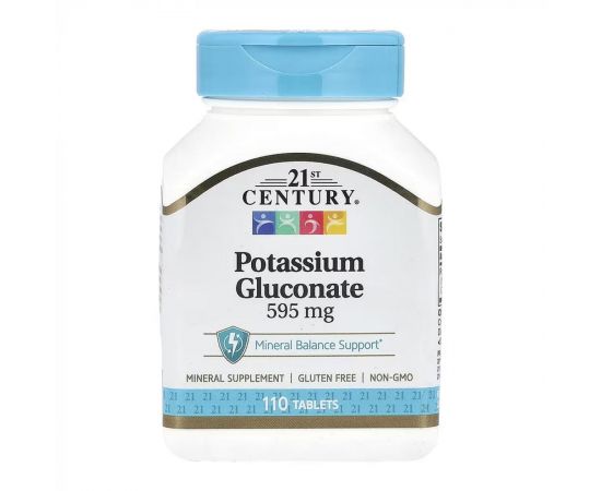 Придбати Potassium Gluconate 595 mg - 110 tabs, image , характеристики, відгуки
