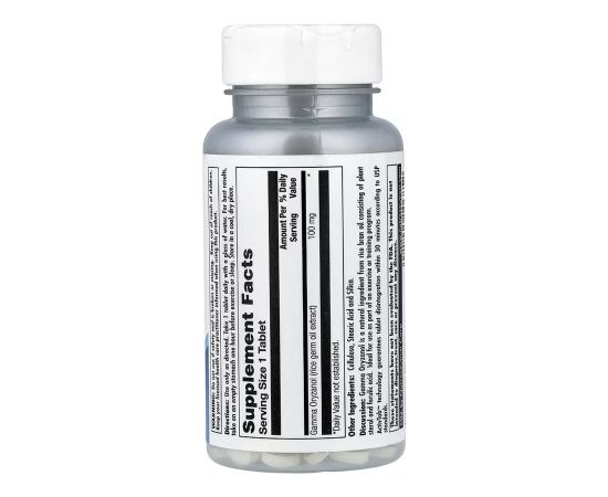 Придбати Gamma Oryzanol 100mg - 100 tabs, image , зображення 2, характеристики, відгуки