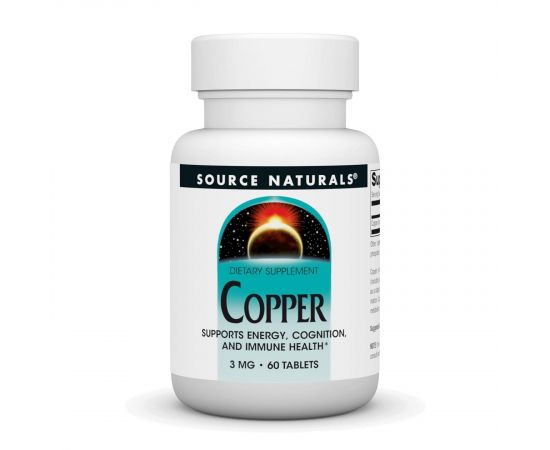 Придбати Copper 3mg - 60 caps, image , характеристики, відгуки