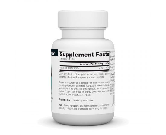 Придбати Copper 3mg - 60 caps, image , зображення 2, характеристики, відгуки