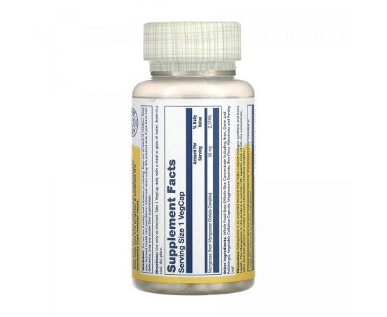 Придбати Manganese 50mg - 100 vcaps, image , зображення 2, характеристики, відгуки