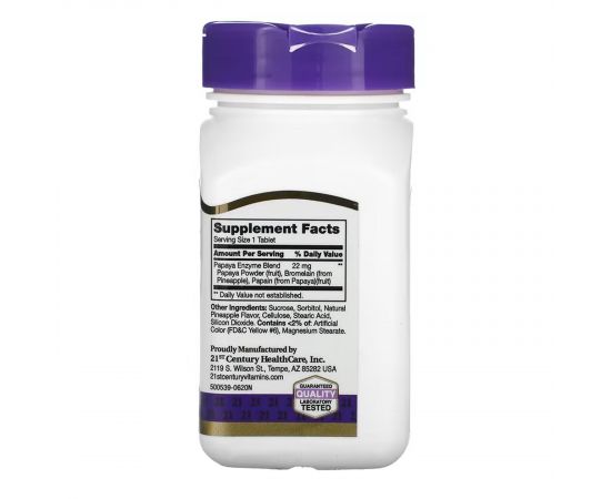 Купить Papaya Enzyme - 100 tabs, фото , изображение 2, характеристики, отзывы