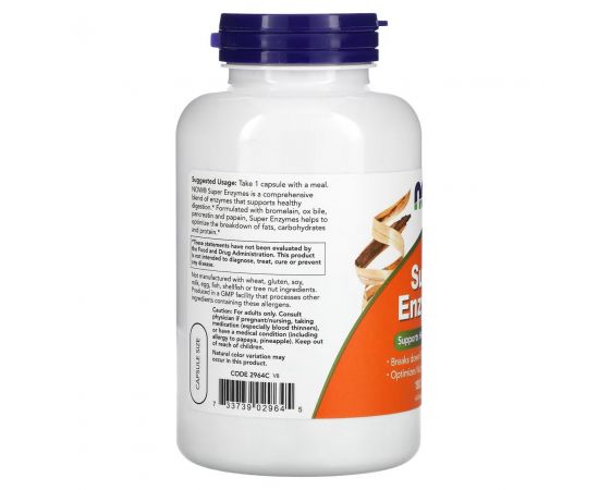 Придбати Super Enzyme - 180 caps, image , зображення 3, характеристики, відгуки