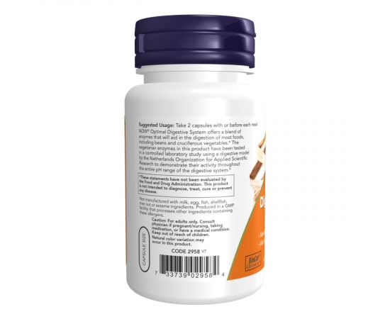 Придбати Optimal Digestive System - 90 vcaps, image , зображення 3, характеристики, відгуки