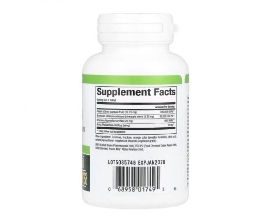 Придбати Papaya Enzymes - 120 tabs, image , зображення 2, характеристики, відгуки