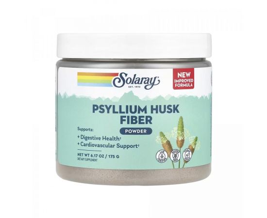Придбати Psyllium Husk Fiber Powder - 175g Unflavored, image , характеристики, відгуки