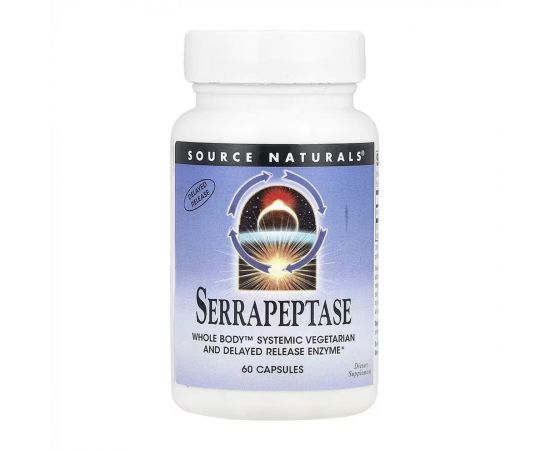 Купить Serrapeptase - 60 caps, фото , характеристики, отзывы