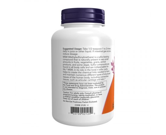 Придбати MSM Powder - 454g, image , зображення 3, характеристики, відгуки