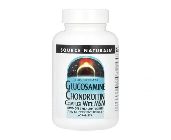 Придбати Glucosamine Chondroitin Complex with MSM - 60 tabs, image , характеристики, відгуки