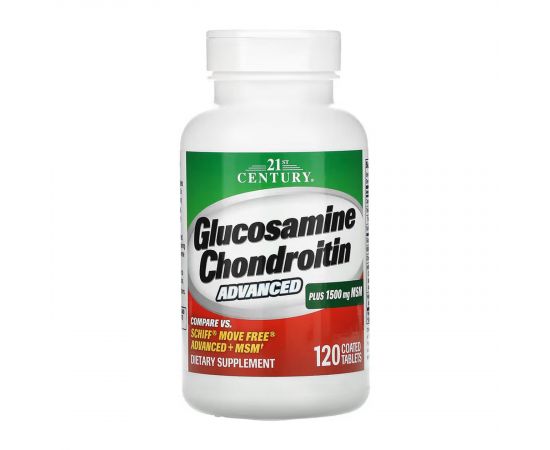 Придбати Glucosamine Chondroitin Advanced + MSM - 120 tabs, image , характеристики, відгуки