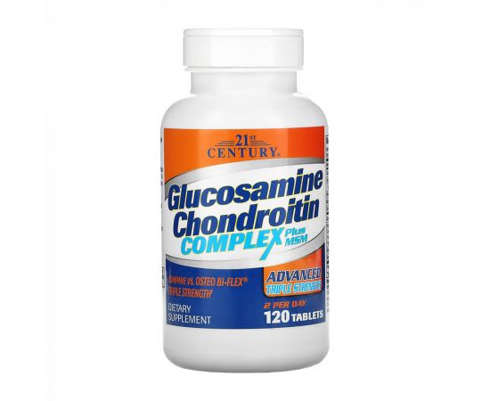Придбати Glucosamine Chondroitin Complex Triple - 120 tabs, image , характеристики, відгуки