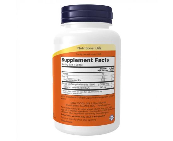 Придбати Borage Oil 1000 mg - 120 sgels, image , зображення 2, характеристики, відгуки
