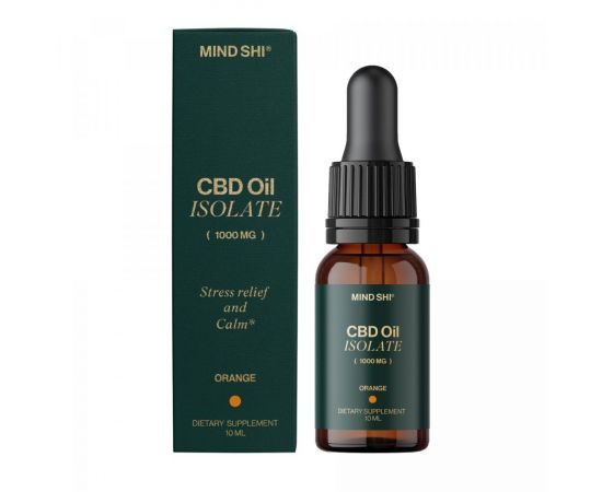 Придбати CBD Oil Isolate 1000 mg Orange - 10 ml, image , характеристики, відгуки