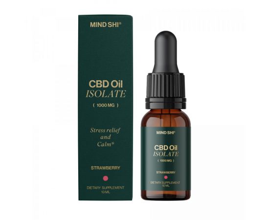Придбати CBD Oil Isolate 1000 mg Strawberry - 10 ml, image , характеристики, відгуки