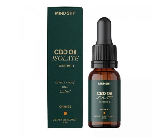 Придбати CBD Oil Isolate 3000 mg Orange - 10 ml, image , характеристики, відгуки