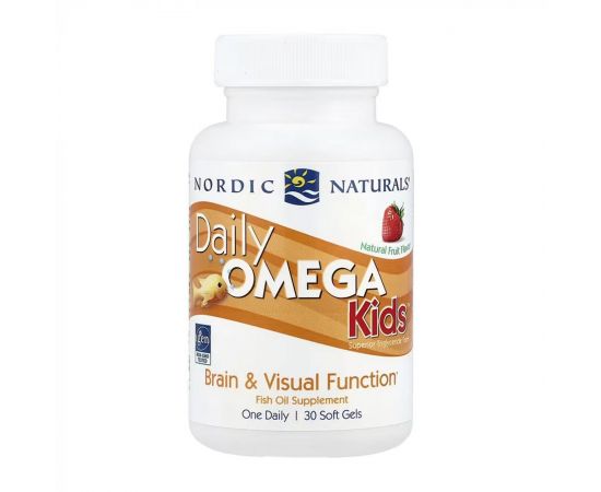 Придбати Daily Omega Kids - 30 softgels Natural Fruit, image , характеристики, відгуки