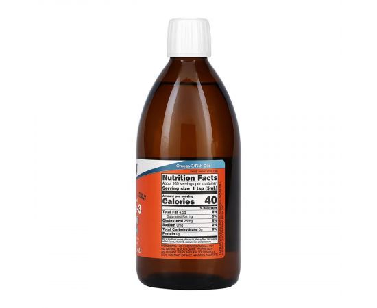 Придбати Omega-3 Fish Oil Liquid - 500ml, image , зображення 2, характеристики, відгуки
