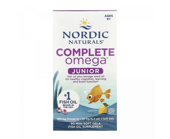 Купить Complete Omega Junior - 90 mini softgels, фото , характеристики, отзывы