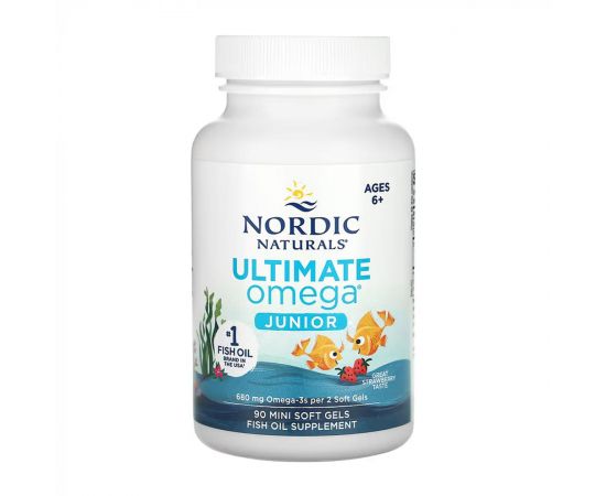 Придбати Ultimate Omega Junior - 90 mini softgels, image , зображення 3, характеристики, відгуки