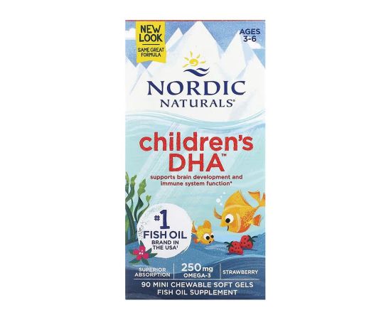 Придбати Children's DHA - 90 mini softgels, image , характеристики, відгуки