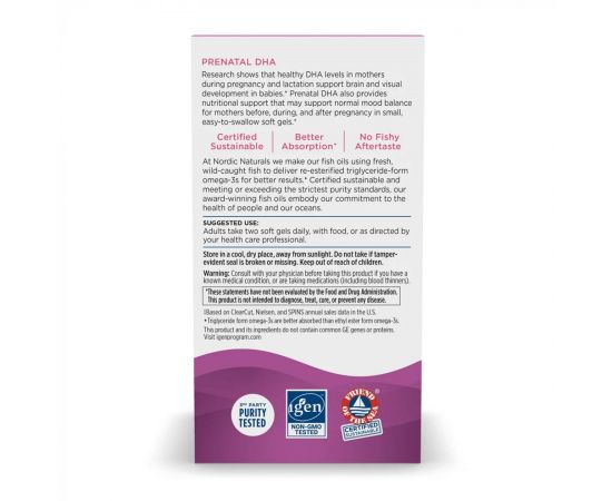 Придбати Prenatal DHA - 90 softgels Unflavored, image , зображення 4, характеристики, відгуки