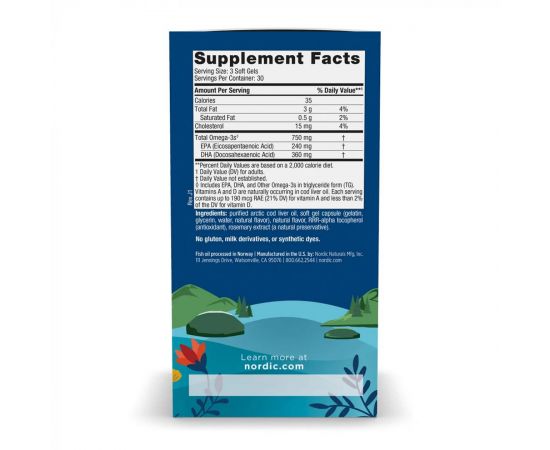 Придбати Arctic Cod Liver Oil - 90 softgels, image , зображення 3, характеристики, відгуки