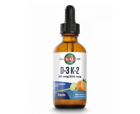 Придбати D3 K2 DropIns 125mcg - 2 oz Citrus, image , характеристики, відгуки