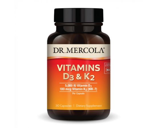 Придбати Vitamins D3 & K2 - 30 caps, image , характеристики, відгуки