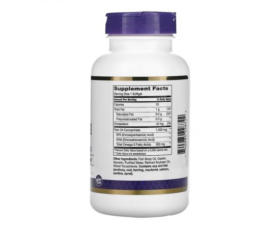 Придбати Fish Oil 1000 mg - 120 softgels, image , зображення 2, характеристики, відгуки