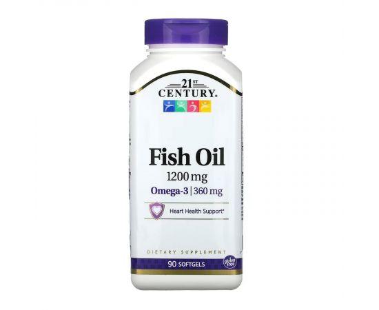 Придбати Fish Oil 1200 mg - 90 softgels, image , характеристики, відгуки