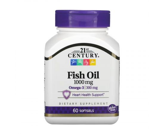 Придбати Fish Oil 1000 mg - 60 softgels, image , характеристики, відгуки