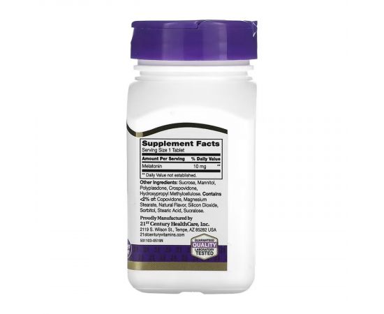 Придбати Melatonin 10 mg Quick Dissolve - 120 tabs, image , зображення 2, характеристики, відгуки