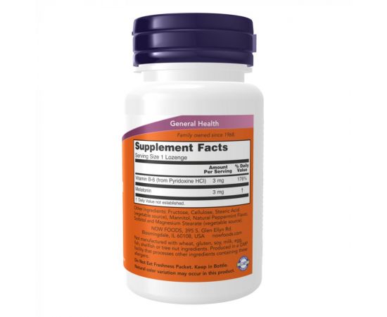 Купить Melatonin 3mg - 180 lozenges, фото , изображение 2, характеристики, отзывы