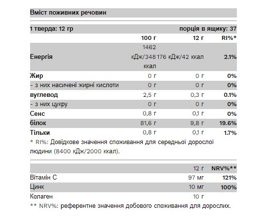 Купить Collagen - 450g Green Apple, фото , изображение 2, характеристики, отзывы