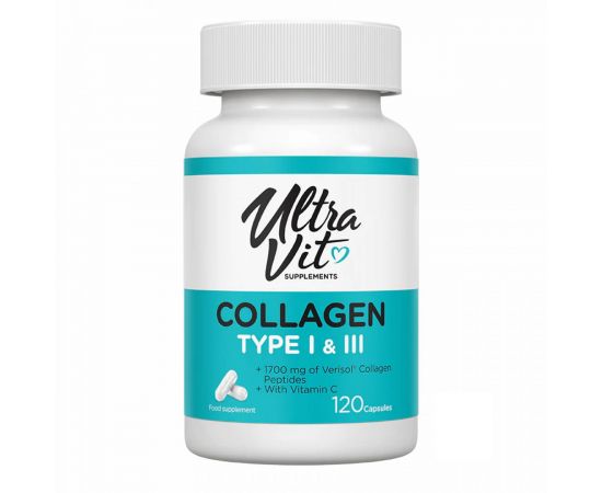 Придбати Collagen Type I & III - 120 caps, image , характеристики, відгуки