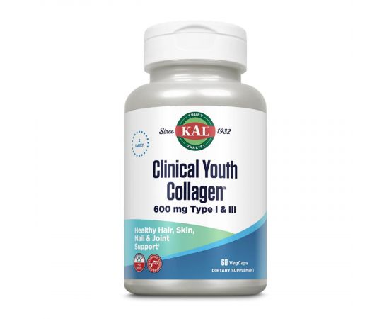 Придбати Clinical Youth Collagen I&III 600mg - 60 vcaps, image , характеристики, відгуки