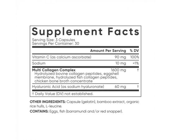 Придбати Multi Collagen Complex - 90 caps, image , зображення 2, характеристики, відгуки